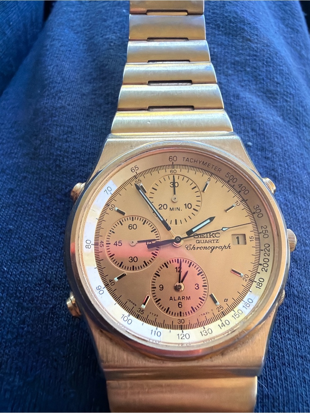 Seiko 7T32-6A50 Quartz Chronograph Alarm